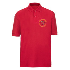 Garrett Hall School Red Polo Shirt with Logo