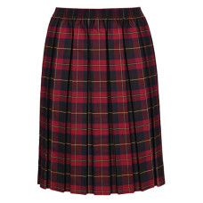 Parklee Skirt, Burgundy Check