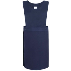 Pinafore Dress, Navy, Bib Style