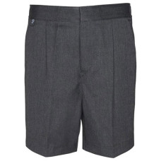 Boys GREY Short Trousers Pull-up