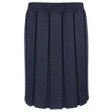 All Round Pleat Skirt - NAVY