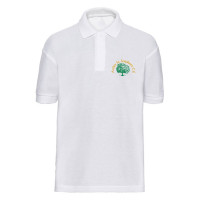 Astley St Stephen's School White Polo Shirt with Logo