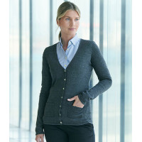 H723 - Henbury Ladies Cotton Acrylic Cardigan