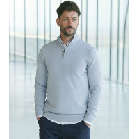 H729 - Henbury Zip Neck Jumper