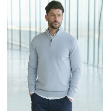 H729 - Henbury Zip Neck Jumper