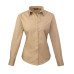 PR300 - Premier Long Sleeve Ladies Poplin Blouse