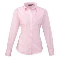 PR300 - Premier Long Sleeve Ladies Poplin Blouse