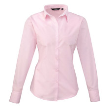 PR300 - Premier Long Sleeve Ladies Poplin Blouse