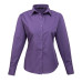 PR300 - Premier Long Sleeve Ladies Poplin Blouse
