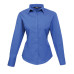 PR300 - Premier Long Sleeve Ladies Poplin Blouse