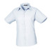 PR302 - Premier Short Sleeve Ladies Poplin Blouse