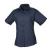 PR302 - Premier Short Sleeve Ladies Poplin Blouse