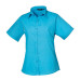 PR302 - Premier Short Sleeve Ladies Poplin Blouse