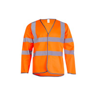 UC802 - Uneek Hi-Viz Long Sleeve Safety Vest