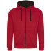 JH053 - AWD Just Hoods Zipped Varsity Hoodie