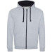JH053 - AWD Just Hoods Zipped Varsity Hoodie