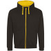 JH053 - AWD Just Hoods Zipped Varsity Hoodie