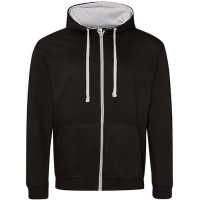 JH053 - AWD Just Hoods Zipped Varsity Hoodie