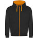 JH053 - AWD Just Hoods Zipped Varsity Hoodie