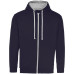 JH053 - AWD Just Hoods Zipped Varsity Hoodie