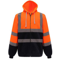 YK032 - Yoko Hi-Vis Zip Hoodie